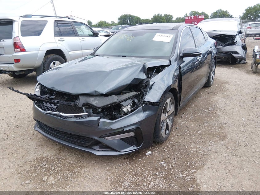 2019 Kia Optima VIN 5XXGT4L37KG376649 IAAI salvage auction — FRONT END, Salvage Title, sold $1,650 on 2026-07-22 (photo 2)