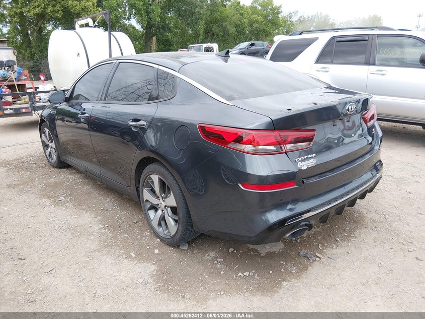 2019 Kia Optima VIN 5XXGT4L37KG376649 IAAI salvage auction — FRONT END, Salvage Title, sold $1,650 on 2026-07-22 (photo 3)