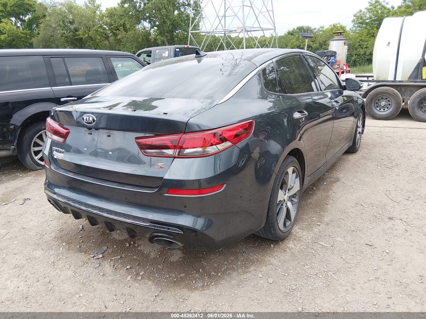 2019 Kia Optima VIN 5XXGT4L37KG376649 IAAI salvage auction — FRONT END, Salvage Title, sold $1,650 on 2026-07-22 (photo 4)