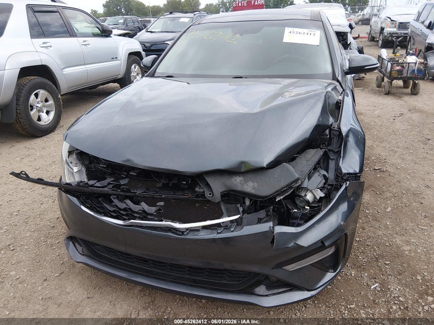 2019 Kia Optima VIN 5XXGT4L37KG376649 IAAI salvage auction — FRONT END, Salvage Title, sold $1,650 on 2026-07-22 (photo 6)