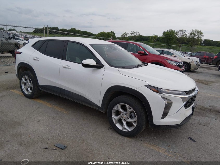 2025 Chevrolet Trax VIN KL77LFEPXSC229248 IAAI salvage auction — HAIL, Salvage Title, sold $75 on 2026-07-28 (photo 1)