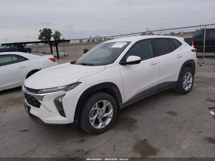 2025 Chevrolet Trax VIN KL77LFEPXSC229248 IAAI salvage auction — HAIL, Salvage Title, sold $75 on 2026-07-28 (photo 2)
