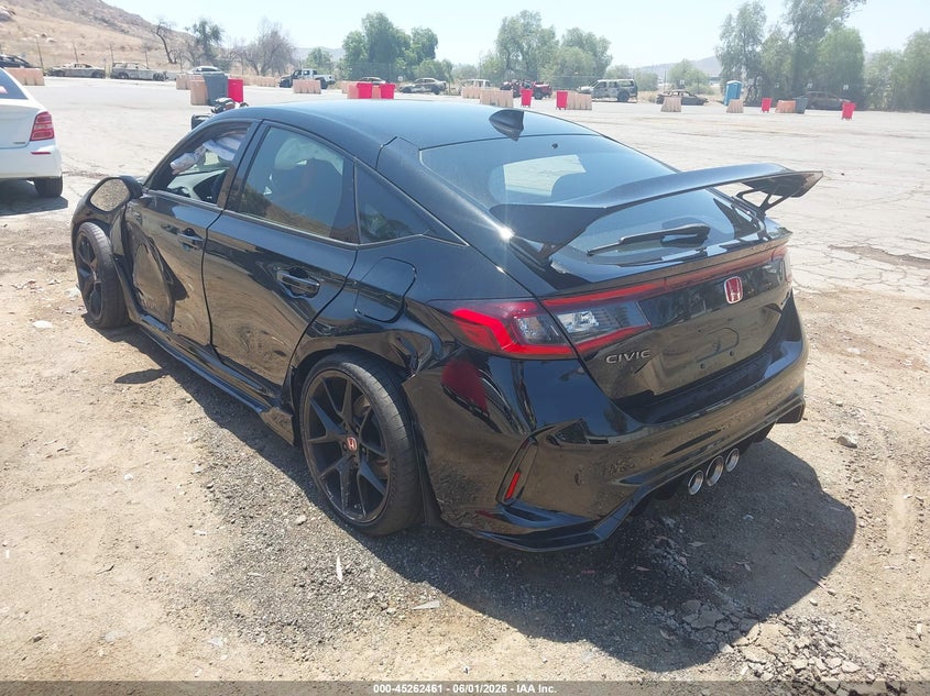 2025 Honda Civic type r VIN JHMFL5G41SX006566 IAAI salvage auction — SIDE, Salvage Title, sold $23,100 on 2026-07-30 (photo 3)