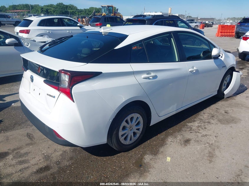 2021 Toyota Prius VIN JTDKAMFU4M3149037 IAAI salvage auction — FRONT END, Salvage Title, sold $6,100 on 2026-07-14 (photo 4)