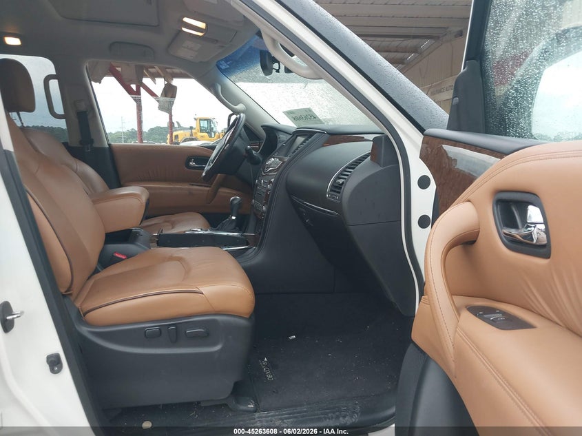 2016 Infiniti Qx80 VIN JN8AZ2ND1G9800219 IAAI salvage auction — FRONT END, Salvage (Texas), sold $6,500 on 2026-07-23 (photo 5)