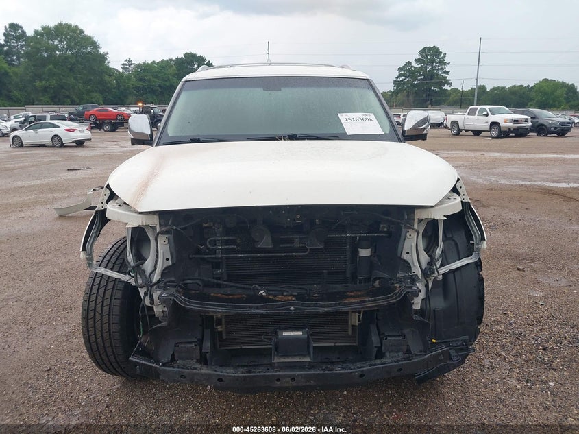 2016 Infiniti Qx80 VIN JN8AZ2ND1G9800219 IAAI salvage auction — FRONT END, Salvage (Texas), sold $6,500 on 2026-07-23 (photo 6)