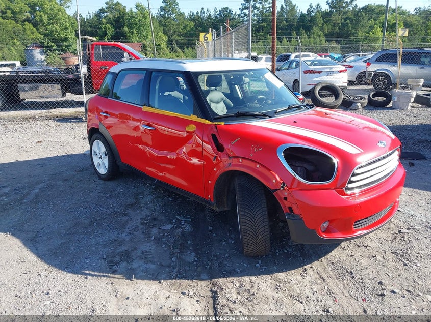 2012 Mini VIN WMWZB3C50CWM04487 IAAI salvage auction — RIGHT SIDE, Salvage Title, sold $525 on 2026-07-14 (photo 1)
