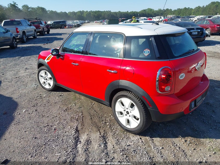 2012 Mini VIN WMWZB3C50CWM04487 IAAI salvage auction — RIGHT SIDE, Salvage Title, sold $525 on 2026-07-14 (photo 3)