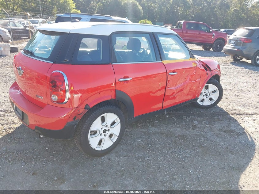 2012 Mini VIN WMWZB3C50CWM04487 IAAI salvage auction — RIGHT SIDE, Salvage Title, sold $525 on 2026-07-14 (photo 4)