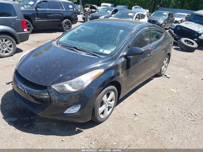 2013 Hyundai Elantra VIN KMHDH4AE4DU656630 IAAI salvage auction — NORMAL WEAR, Clear (New York), sold $425 on 2026-07-14 (photo 2)