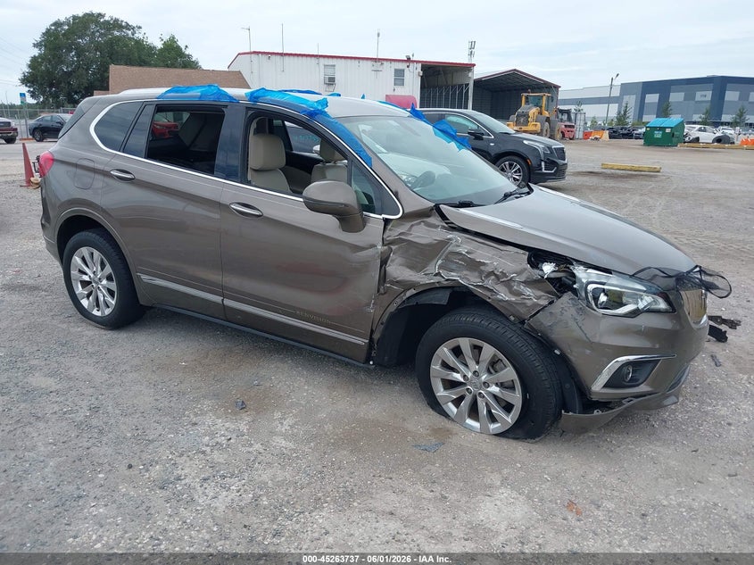 2017 Buick Envision VIN LRBFXBSA6HD042005 IAAI salvage auction — RIGHT SIDE, Salvage Title, sold $1,175 on 2026-07-07 (photo 1)