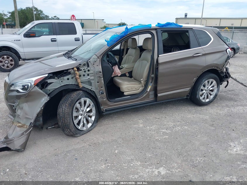 2017 Buick Envision VIN LRBFXBSA6HD042005 IAAI salvage auction — RIGHT SIDE, Salvage Title, sold $1,175 on 2026-07-07 (photo 2)