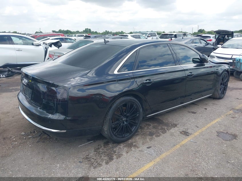 2014 Audi A8 VIN WAURGAFD3EN002481 IAAI salvage auction — FRONT END, Salvage Title, sold $1,100 on 2026-07-29 (photo 4)