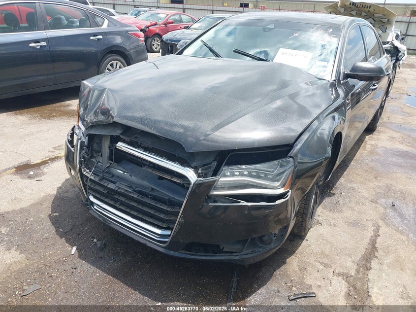 2014 Audi A8 VIN WAURGAFD3EN002481 IAAI salvage auction — FRONT END, Salvage Title, sold $1,100 on 2026-07-29 (photo 6)