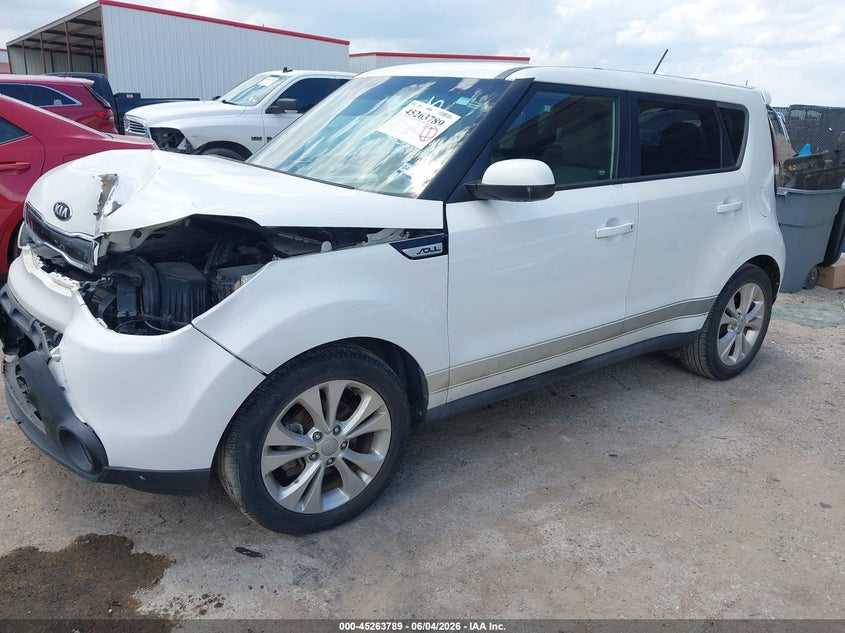 2015 Kia Soul VIN KNDJP3A54F7117821 IAAI salvage auction — FRONT END, Salvage Title, sold $25 on 2026-07-21 (photo 2)