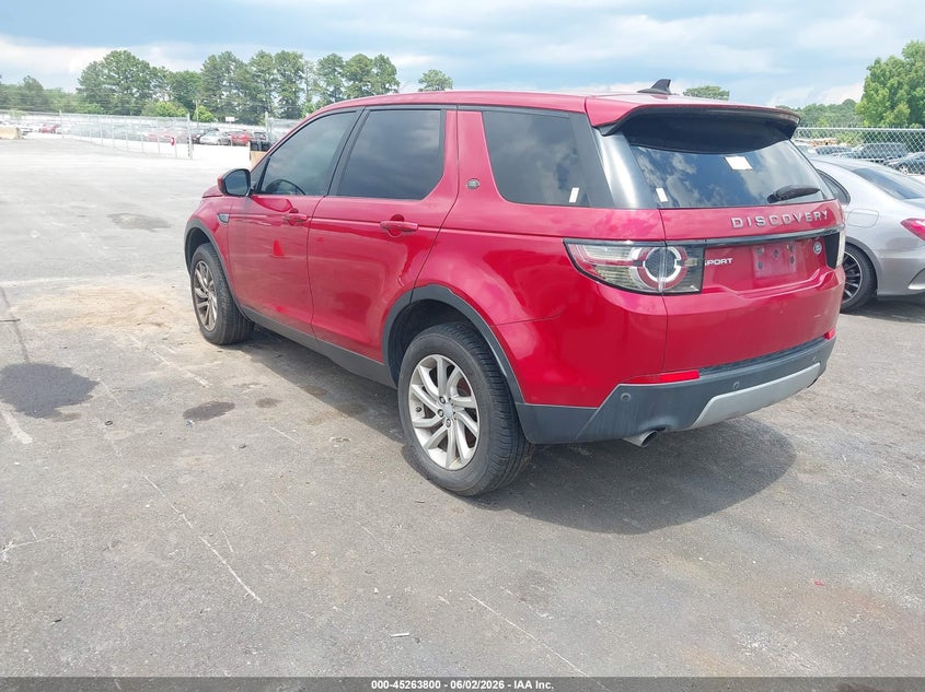 2016 Land rover Discovery sport VIN SALCR2BG9GH559219 IAAI salvage auction — NORMAL WEAR, Repossession Paperwork (Georgia), sold $600 on 2026-07-08 (photo 3)