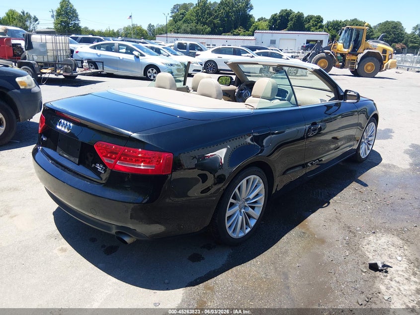 2011 Audi A5 VIN WAULFAFH0BN010786 IAAI salvage auction — FRONT END, Salvage (North Carolina), sold $2,375 on 2026-09-13 (photo 4)