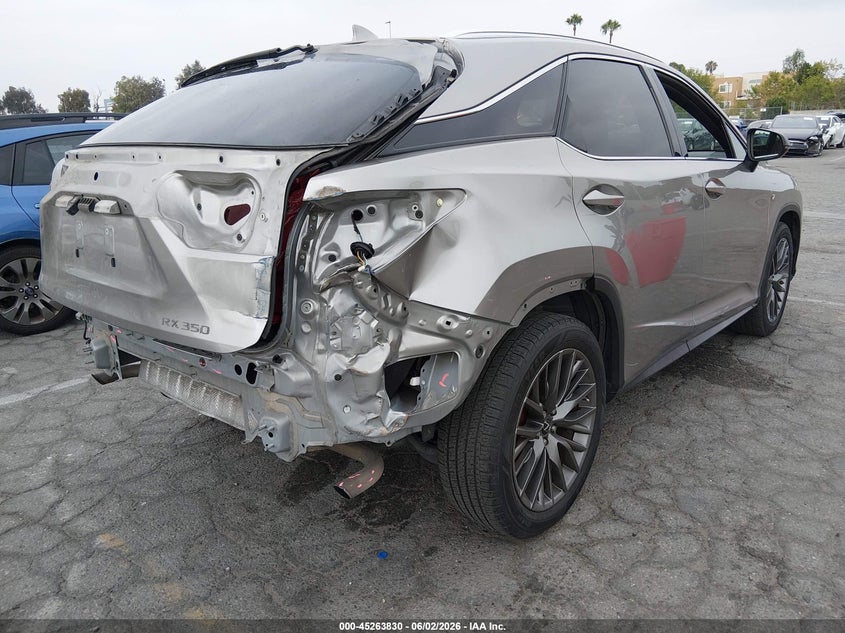 2017 Lexus Rx VIN 2T2ZZMCA5HC054108 IAAI salvage auction — REAR END, Salvage Title, sold $15,600 on 2026-07-30 (photo 4)