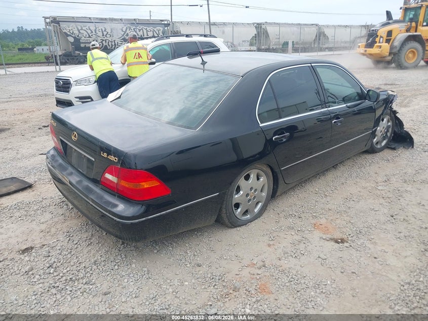 2002 Lexus Ls 430 VIN JTHBN30F520065895 IAAI salvage auction — RIGHT FRONT, Salvage (North Carolina), sold $675 on 2026-07-10 (photo 4)