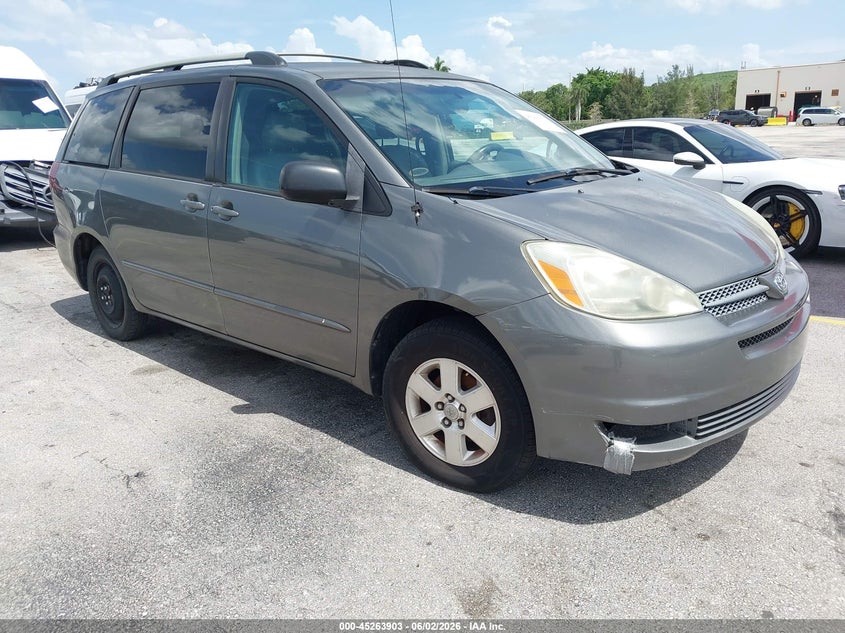 2004 Toyota Sienna VIN 5TDZA23C64S206349 IAAI salvage auction — NORMAL WEAR, Clear (Florida), sold $650 on 2026-07-09 (photo 1)