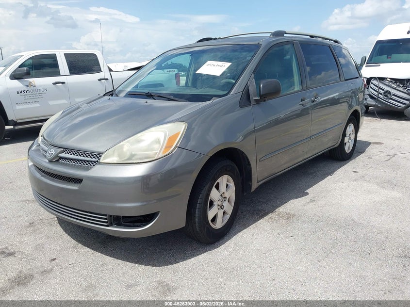 2004 Toyota Sienna VIN 5TDZA23C64S206349 IAAI salvage auction — NORMAL WEAR, Clear (Florida), sold $650 on 2026-07-09 (photo 2)
