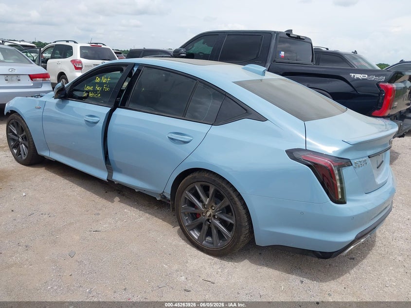 2026 Cadillac Ct5-v VIN 1G6DR5RW4T0106518 IAAI salvage auction — FRONT END, Wait Title, sold $24,000 on 2026-09-15 (photo 3)