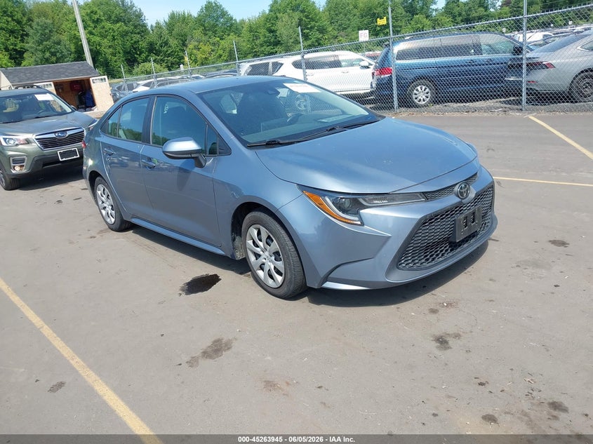 2020 Toyota Corolla VIN 5YFEPRAE8LP083672 IAAI salvage auction — EXTERIOR BURN, Salvage Title, sold $4,150 on 2026-07-16 (photo 1)