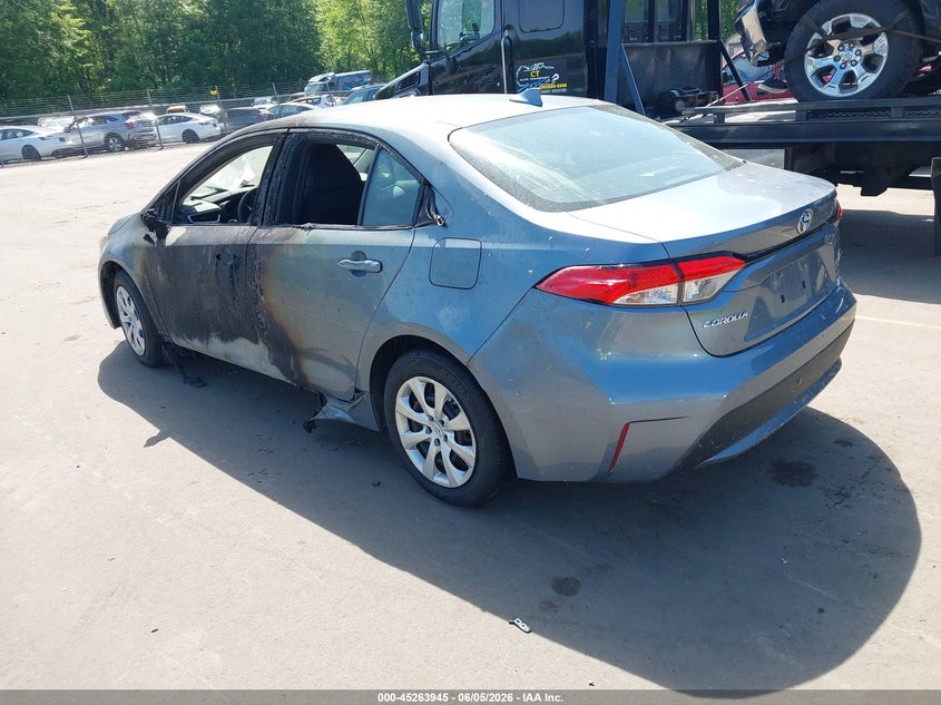 2020 Toyota Corolla VIN 5YFEPRAE8LP083672 IAAI salvage auction — EXTERIOR BURN, Salvage Title, sold $4,150 on 2026-07-16 (photo 3)