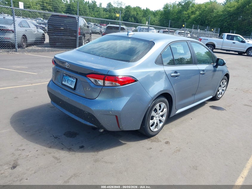 2020 Toyota Corolla VIN 5YFEPRAE8LP083672 IAAI salvage auction — EXTERIOR BURN, Salvage Title, sold $4,150 on 2026-07-16 (photo 4)