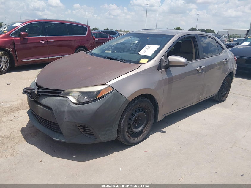 2015 Toyota Corolla VIN 5YFBURHE6FP273914 IAAI salvage auction — FRONT & REAR, Salvage Title, sold $1,550 on 2026-07-23 (photo 2)
