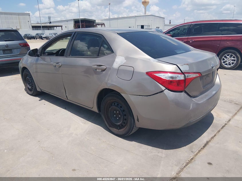 2015 Toyota Corolla VIN 5YFBURHE6FP273914 IAAI salvage auction — FRONT & REAR, Salvage Title, sold $1,550 on 2026-07-23 (photo 3)