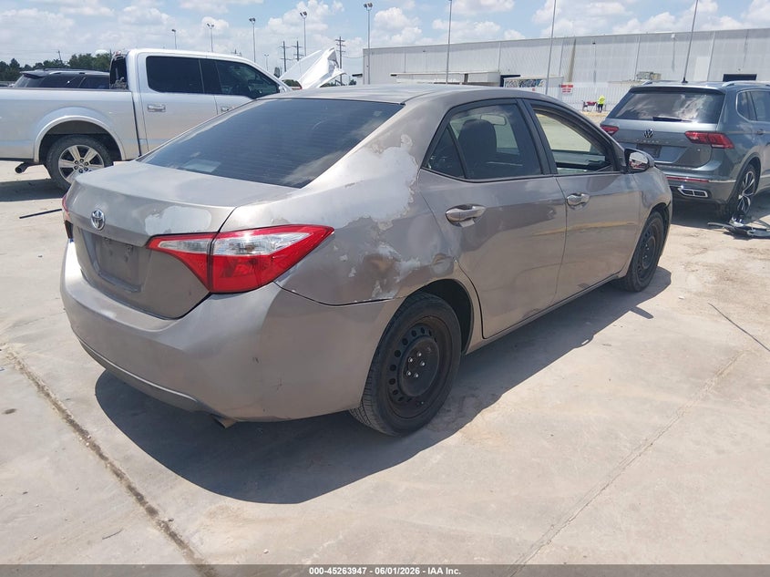 2015 Toyota Corolla VIN 5YFBURHE6FP273914 IAAI salvage auction — FRONT & REAR, Salvage Title, sold $1,550 on 2026-07-23 (photo 4)