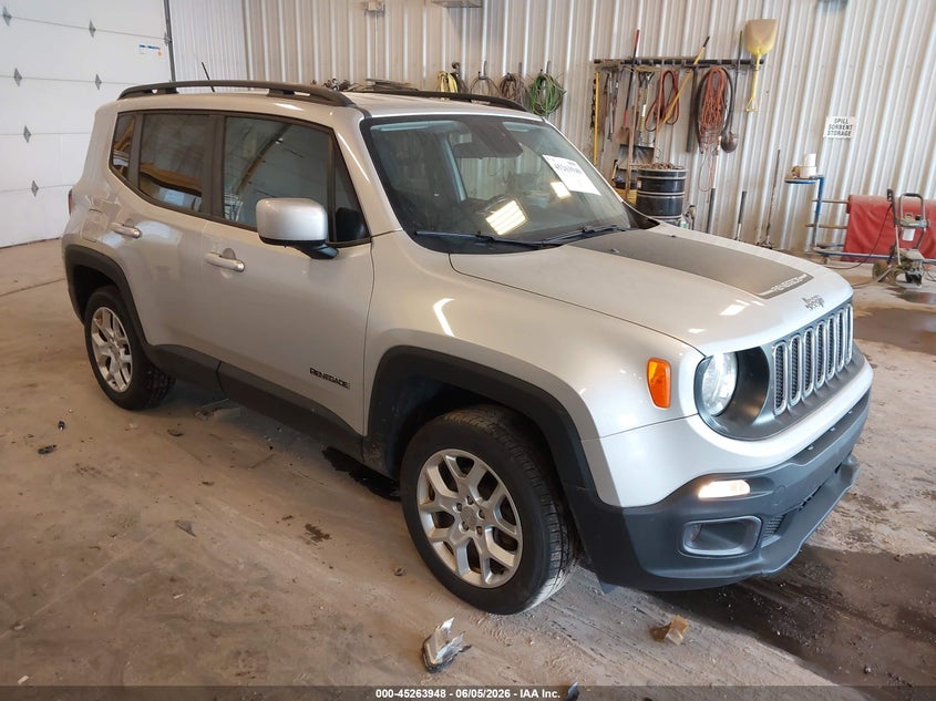 2017 Jeep Renegade VIN ZACCJBBB4HPE97550 IAAI salvage auction — FRONT END, Salvage Title, sold $1,525 on 2026-07-14 (photo 1)