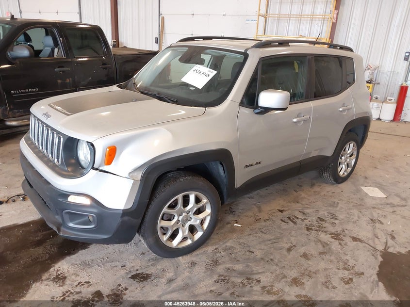 2017 Jeep Renegade VIN ZACCJBBB4HPE97550 IAAI salvage auction — FRONT END, Salvage Title, sold $1,525 on 2026-07-14 (photo 2)