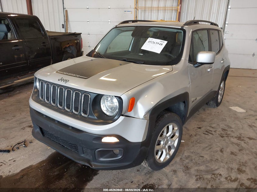 2017 Jeep Renegade VIN ZACCJBBB4HPE97550 IAAI salvage auction — FRONT END, Salvage Title, sold $1,525 on 2026-07-14 (photo 6)