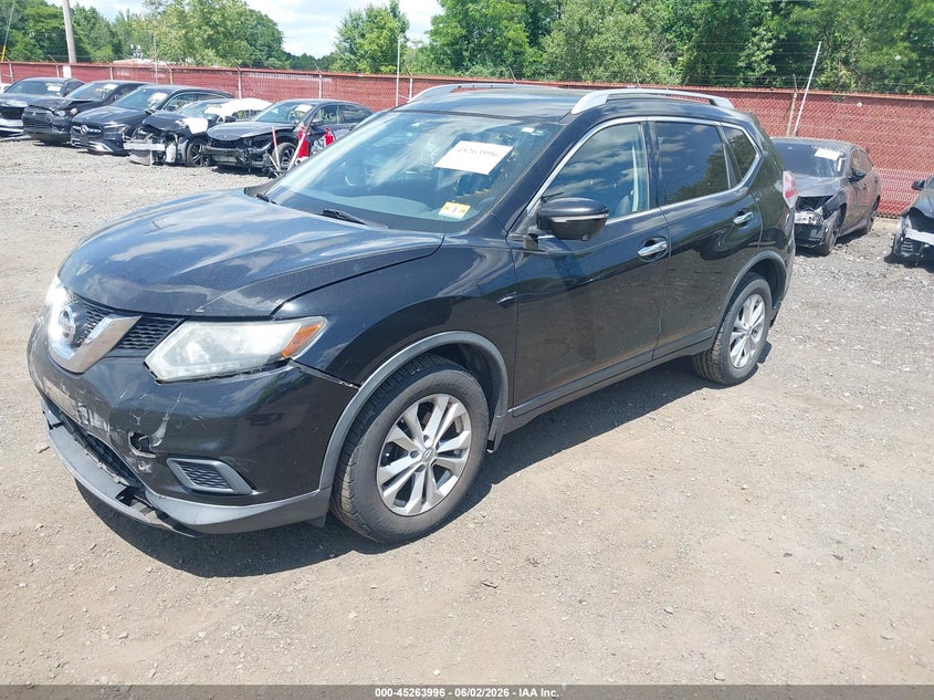 2015 Nissan Rogue VIN KNMAT2MV2FP525302 IAAI salvage auction — FRONT END, Salvage Title, sold $775 on 2026-07-24 (photo 2)