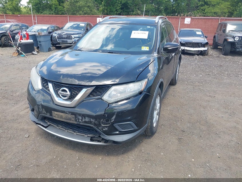 2015 Nissan Rogue VIN KNMAT2MV2FP525302 IAAI salvage auction — FRONT END, Salvage Title, sold $775 on 2026-07-24 (photo 6)