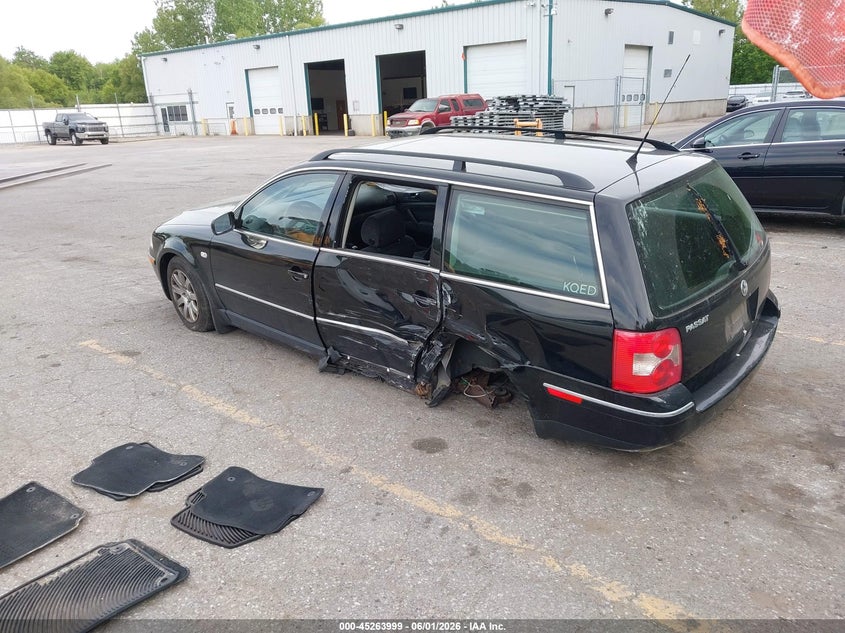 2002 Volkswagen Passat VIN WVWVD63BX2E424964 IAAI salvage auction — LEFT REAR, Clear (Michigan), sold $25 on 2026-07-06 (photo 3)