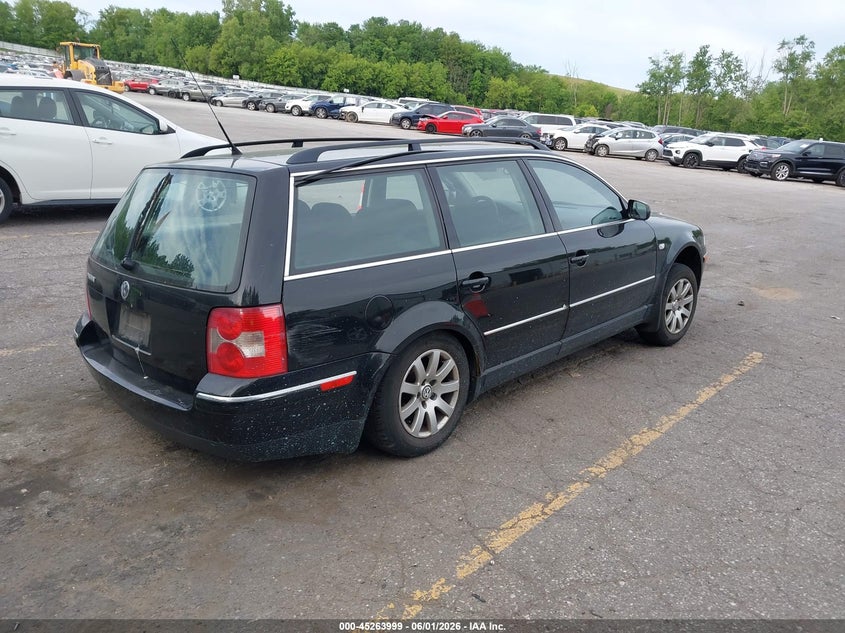 2002 Volkswagen Passat VIN WVWVD63BX2E424964 IAAI salvage auction — LEFT REAR, Clear (Michigan), sold $25 on 2026-07-06 (photo 4)