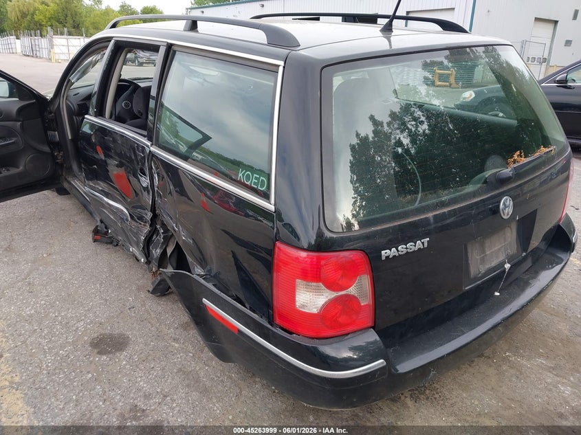 2002 Volkswagen Passat VIN WVWVD63BX2E424964 IAAI salvage auction — LEFT REAR, Clear (Michigan), sold $25 on 2026-07-06 (photo 6)