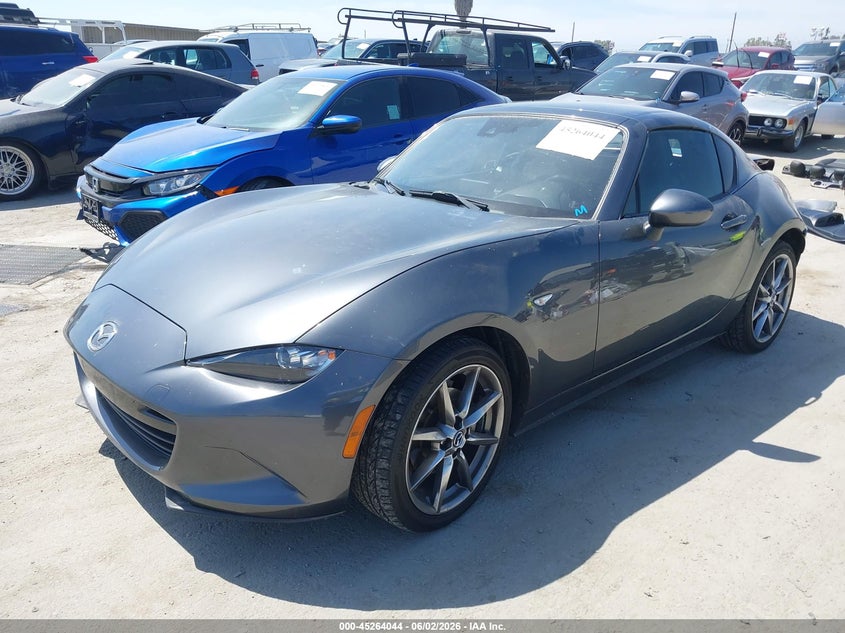 2021 Mazda Mx-5 VIN JM1NDAM72M0459821 IAAI salvage auction — REAR END, Salvage Title, sold $6,600 on 2026-07-08 (photo 2)