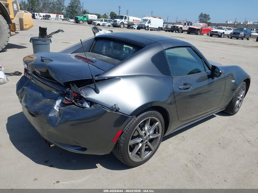 2021 Mazda Mx-5 VIN JM1NDAM72M0459821 IAAI salvage auction — REAR END, Salvage Title, sold $6,600 on 2026-07-08 (photo 4)