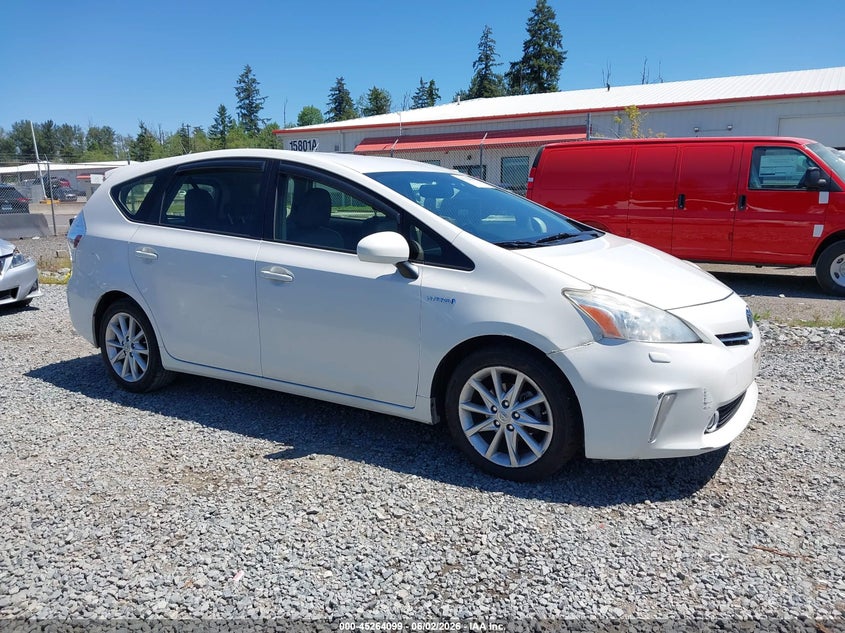 2013 Toyota Prius v VIN JTDZN3EU3D3258667 IAAI salvage auction — LEFT SIDE, Salvage Title, sold $1,600 on 2026-07-22 (photo 1)
