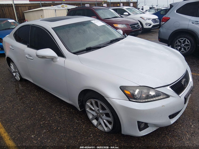 2011 Lexus Is 250 VIN JTHCF5C20B5052576 IAAI salvage auction — LEFT FRONT, Salvage (Colorado), sold $1,250 on 2026-07-28 (photo 1)