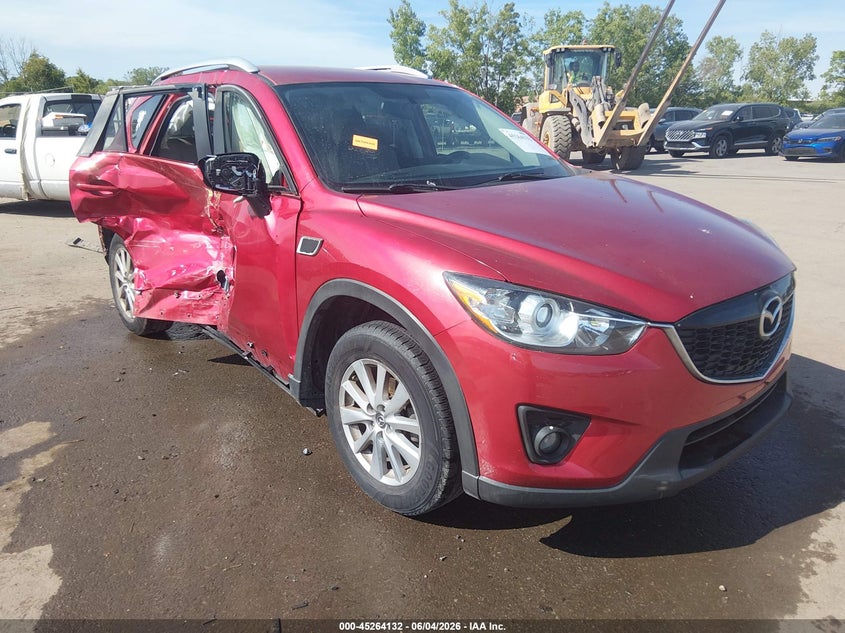 2015 Mazda Cx-5 VIN JM3KE2CYXF0475839 IAAI salvage auction — SIDE, Salvage Title, sold $1,225 on 2026-07-18 (photo 1)