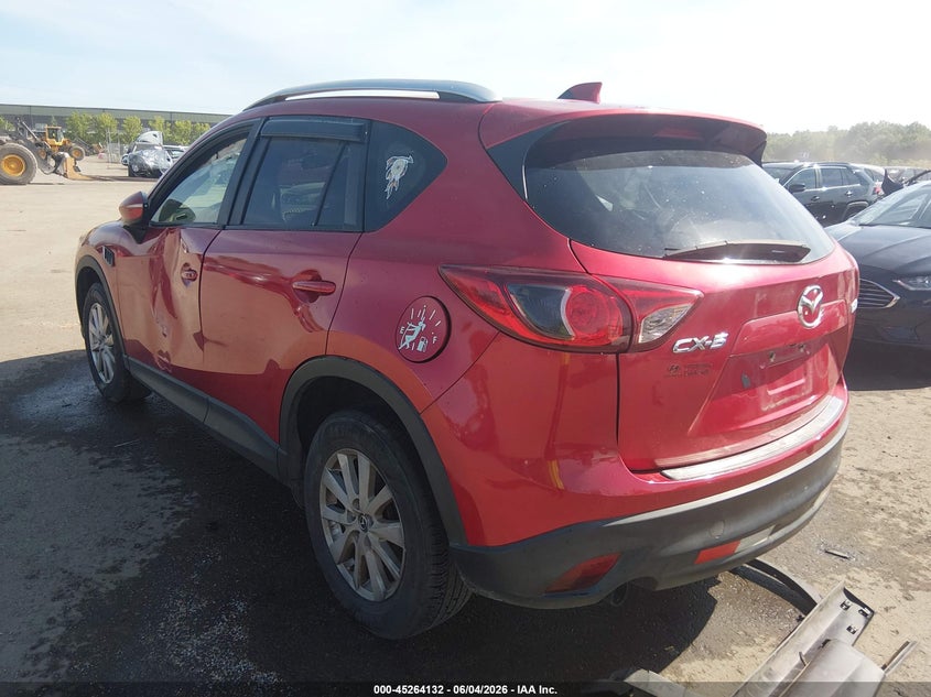 2015 Mazda Cx-5 VIN JM3KE2CYXF0475839 IAAI salvage auction — SIDE, Salvage Title, sold $1,225 on 2026-07-18 (photo 3)