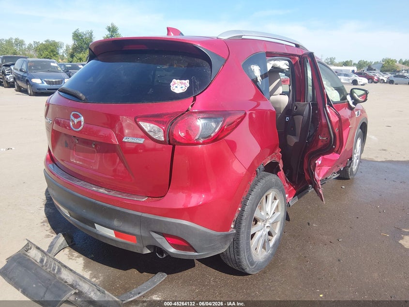 2015 Mazda Cx-5 VIN JM3KE2CYXF0475839 IAAI salvage auction — SIDE, Salvage Title, sold $1,225 on 2026-07-18 (photo 4)