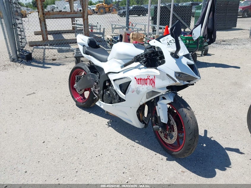 2025 Kawasaki Zx VIN JKBZXJK12SA009672 IAAI salvage auction — FRONT END, Salvage Title, sold $2,850 on 2026-07-21 (photo 1)