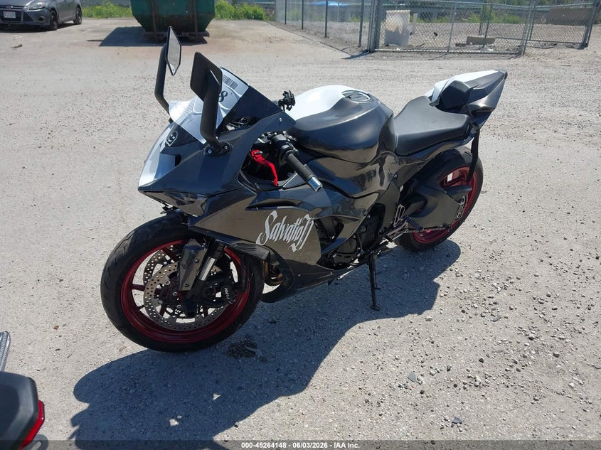 2025 Kawasaki Zx VIN JKBZXJK12SA009672 IAAI salvage auction — FRONT END, Salvage Title, sold $2,850 on 2026-07-21 (photo 2)