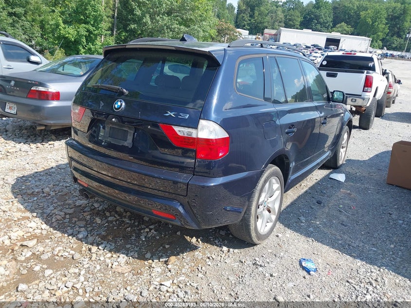 2007 BMW X3 VIN WBXPC93477WF01666 IAAI salvage auction — SIDE, Repossession Paperwork (Georgia), sold $375 on 2026-07-21 (photo 4)